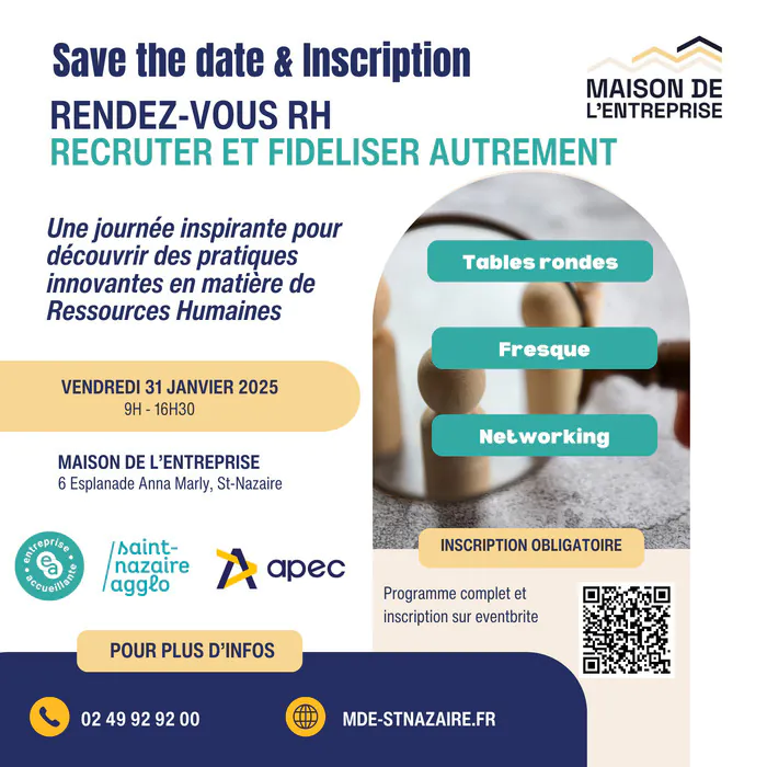 RDV Rh : recruter et fidéliser autrement Maison de l'Entreprise de Saint Nazaire Saint-Nazaire