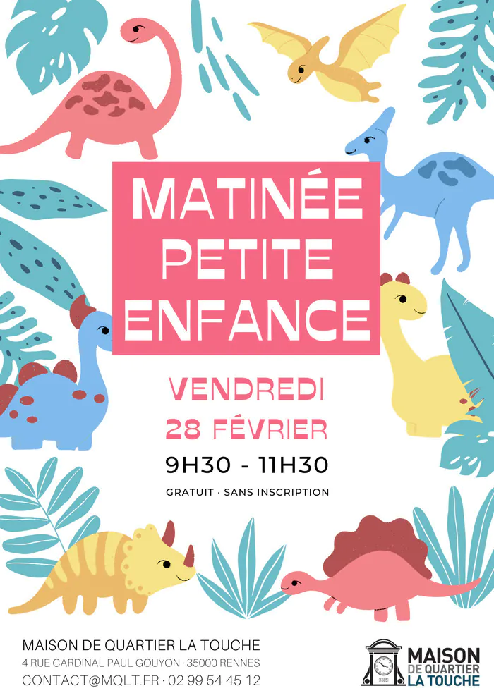 Matinée Petite Enfance Maison de Quartier La Touche Rennes