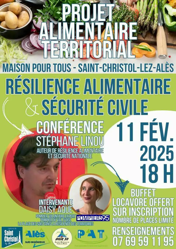 Conférence “Résilience alimentaire et Sécurité civile” Maison pour Tous Saint-Christol-lez-Alès