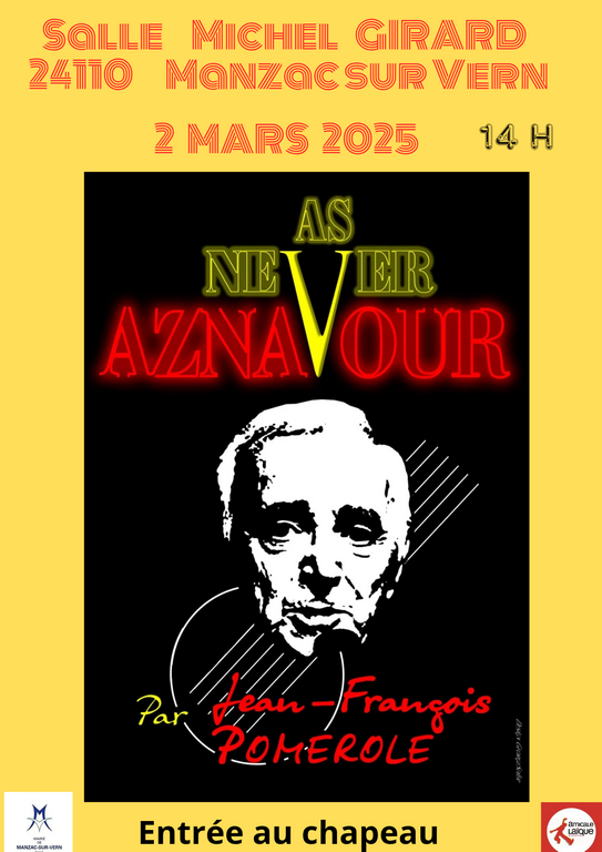 Concert Jean-François Pomerole chante Aznavour