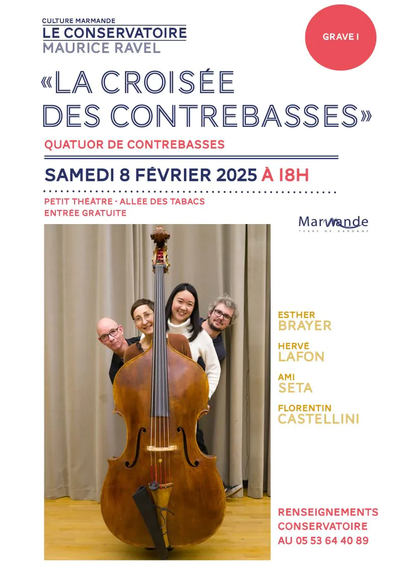 La croisée des contrebasses Quatuor de contrebasses