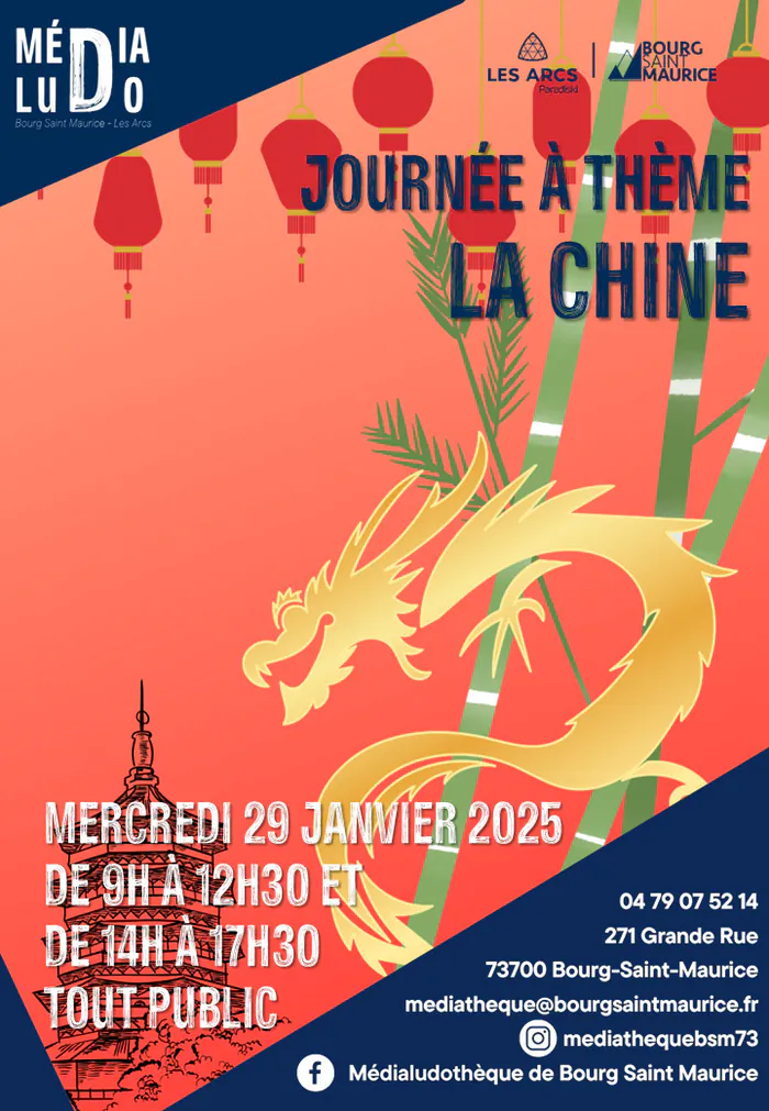 Journée à thème : la Chine Médialudothèque de Bourg Saint Maurice Bourg-Saint-Maurice