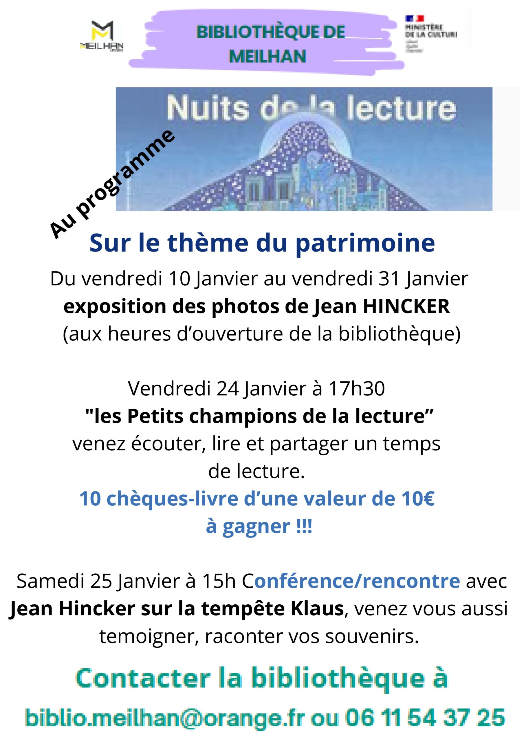 Nuits de la lecture 2025 Conférencessur la tempête Klaus