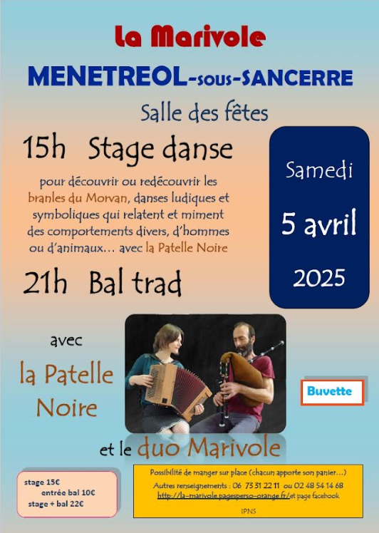 Stage danse et Bal trad avec la Patelle Noire et le duo Marivole