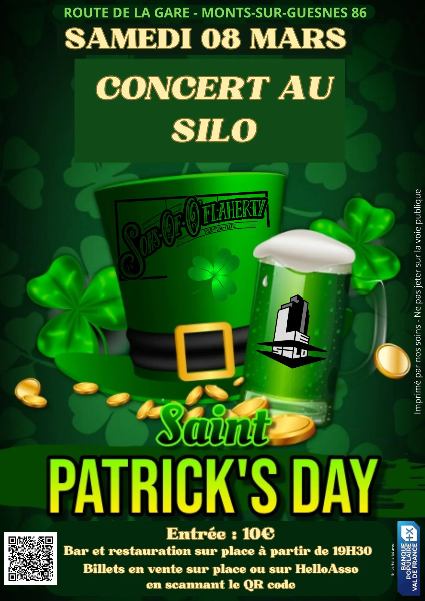 Concert au Silo Saint Patrick's Day