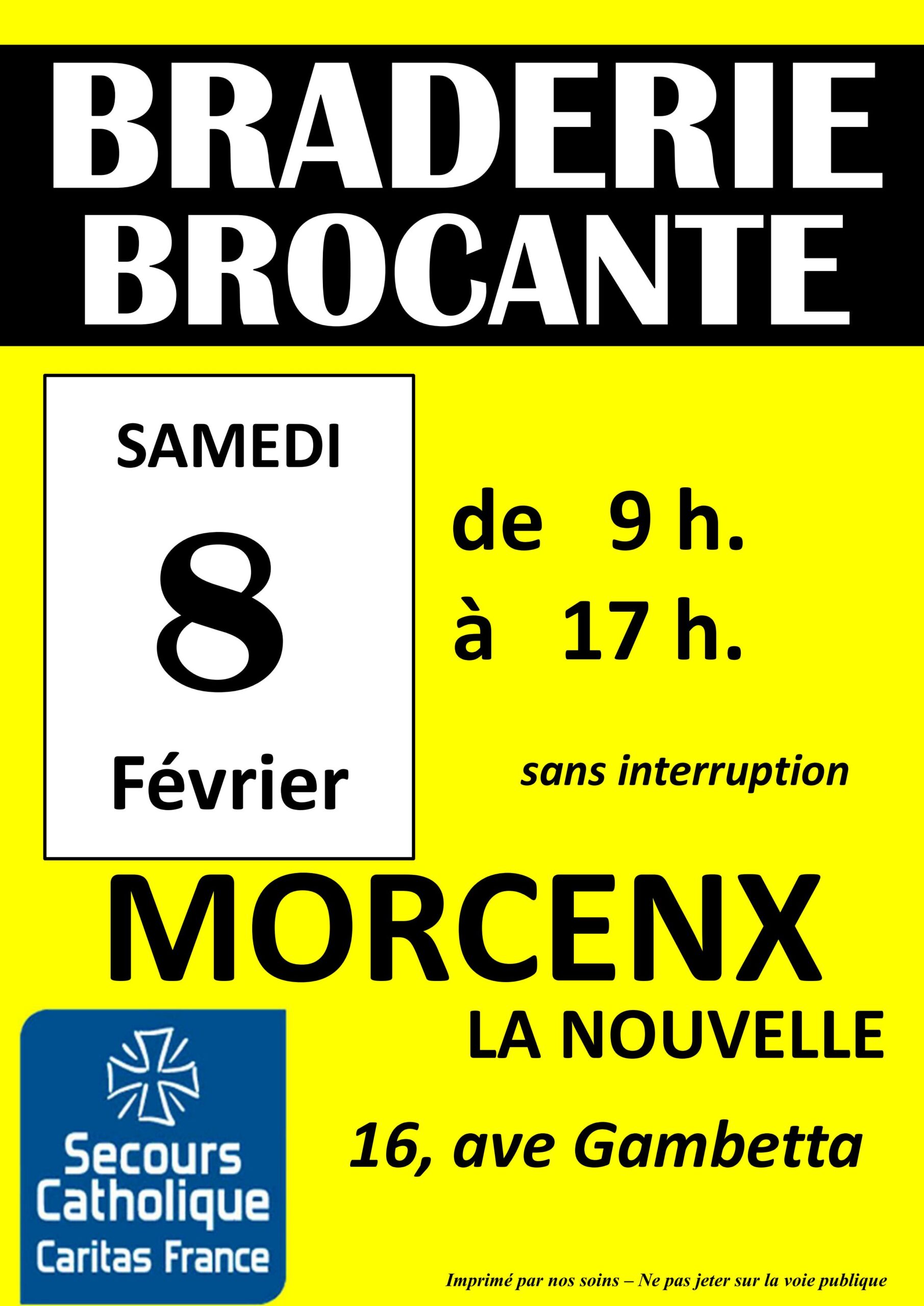 Braderie Brocante Secours Catholique