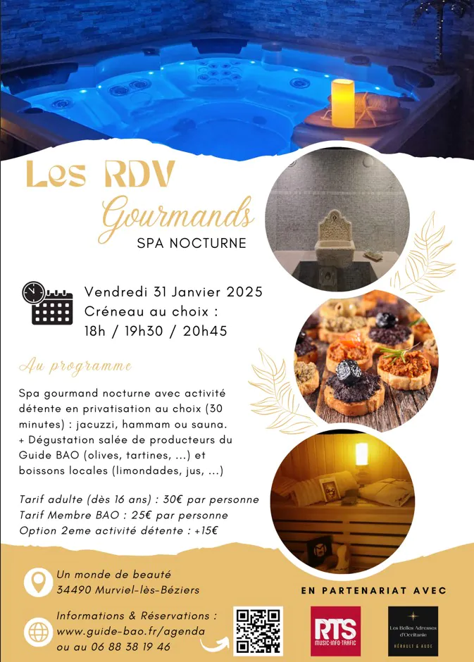 LES RDV GOURMANDS SPA NOCTURNE