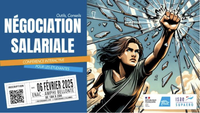 Négociation salariale : conférence interactive Ecole nationale de l'aviation civile (ENAC) Toulouse