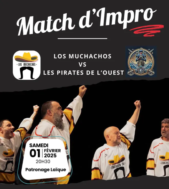 Improvisation théâtrale Los Muchachos VS Pirates de l'Ouest à Niort