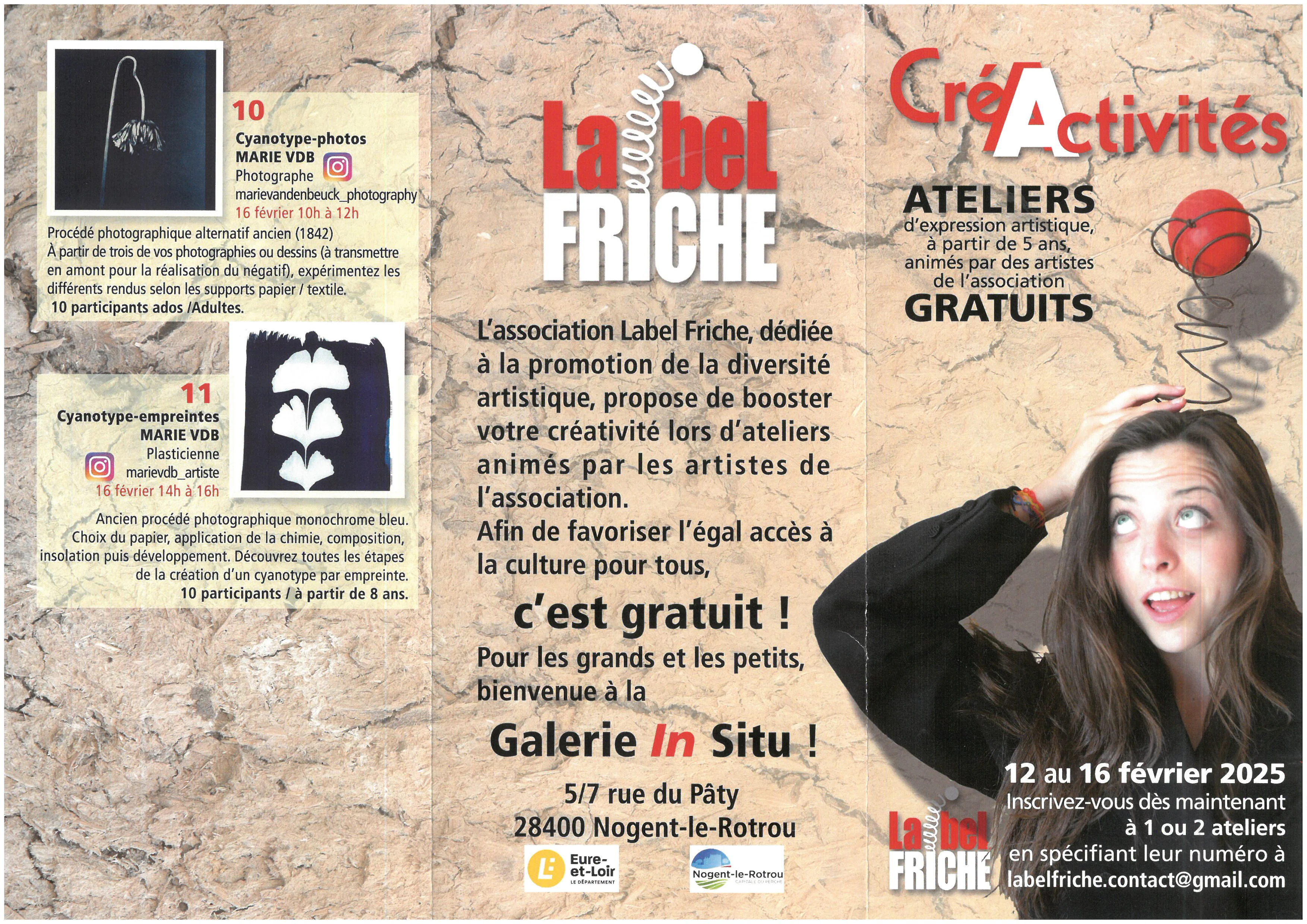 Ateliers créatifs à Label Friche