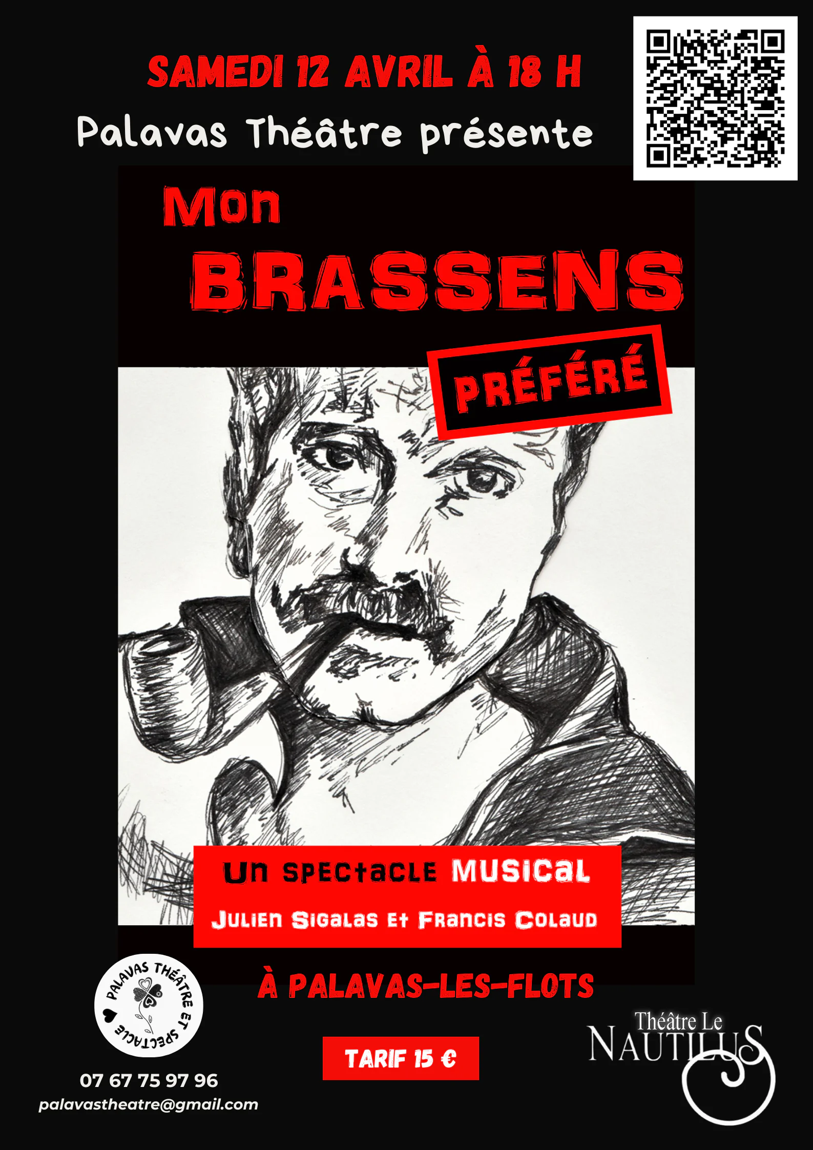 SPECTACLE MUSICAL "MON BRASSENS PRÉFÉRÉ"