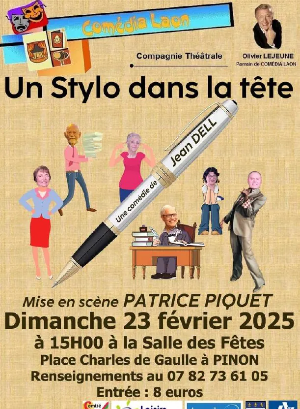 Théâtre Un stylo dans la tête