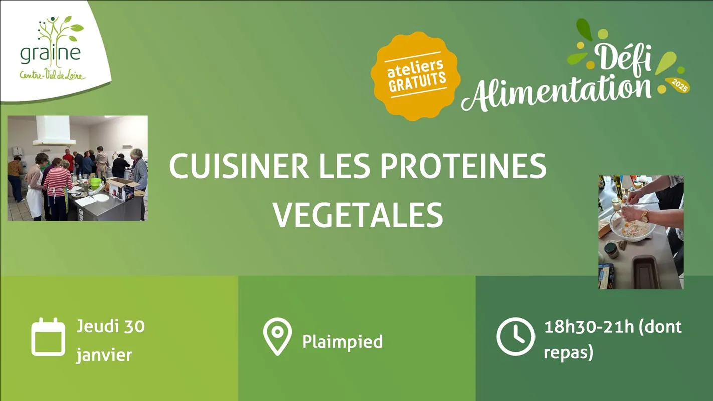 Atelier cuisiner les protéines végétales