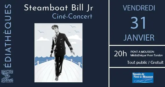 CINÉ-CONCERT STEAMBOAT BILL JR