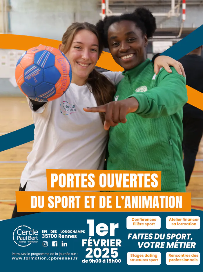 Portes Ouvertes des métiers du sport et de l'animation - CPB Formation Cercle Paul Bert Formation - EPI des Longchamps Rennes