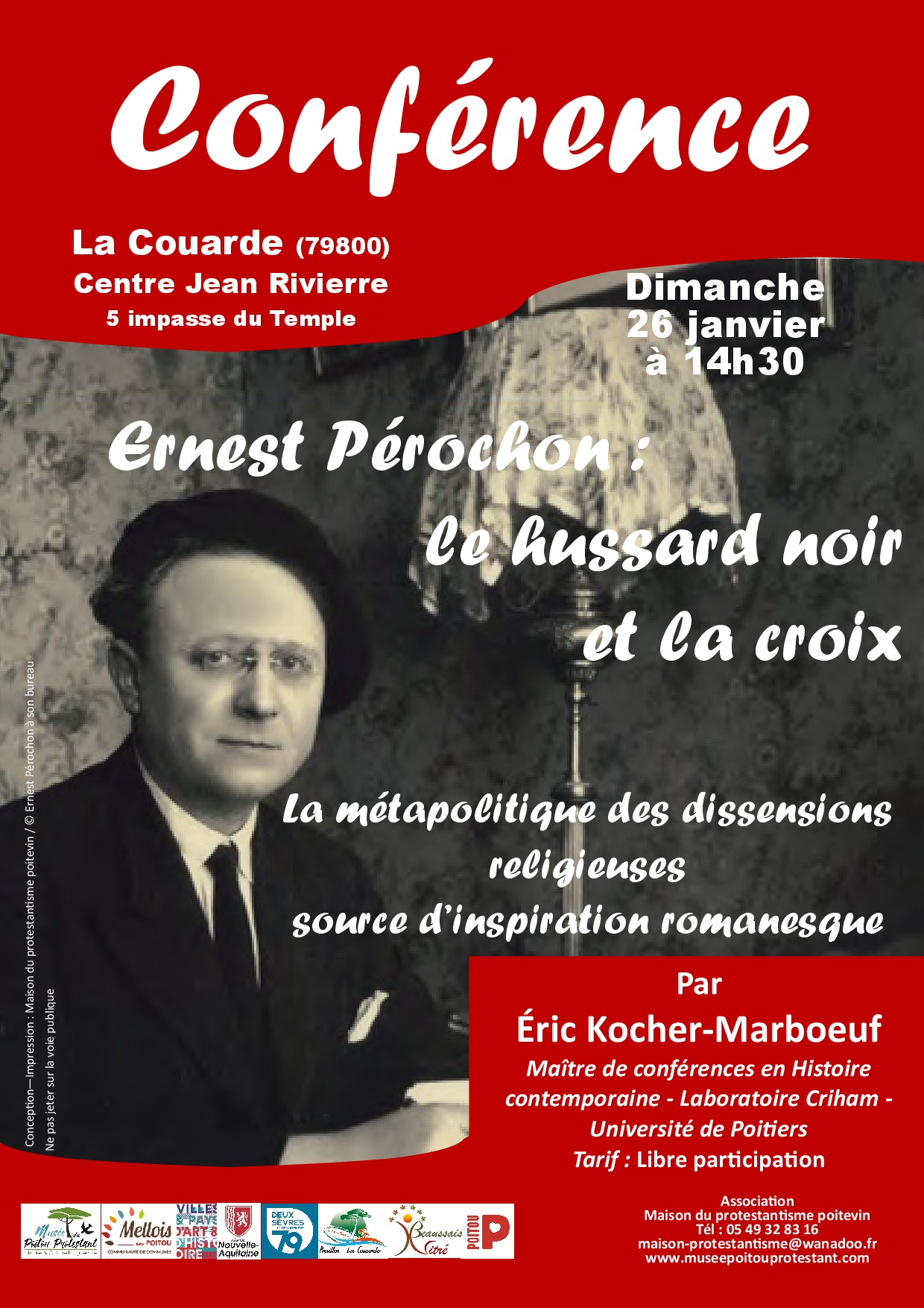 Conférence Ernest Pérochon Le hussard noir et la croix