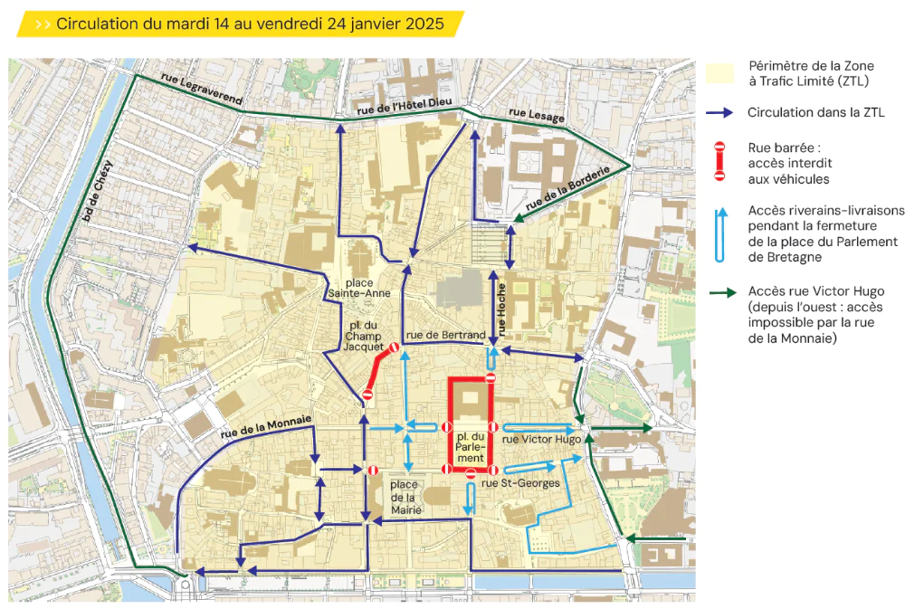 rennes procès circulation janvier 2025