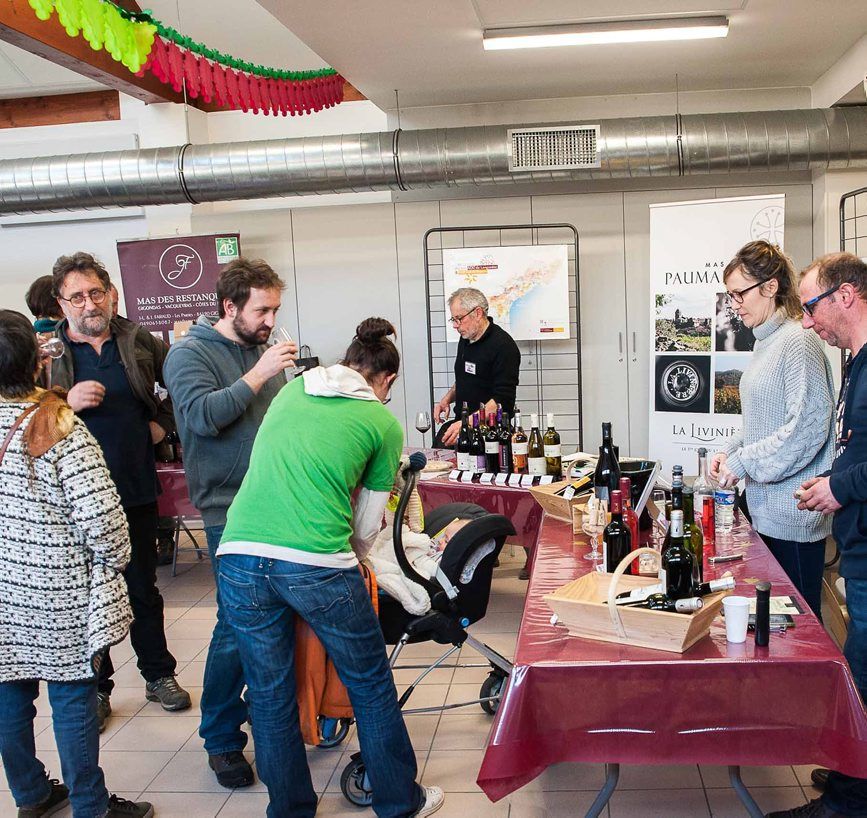 Marché aux vins à Rudelle