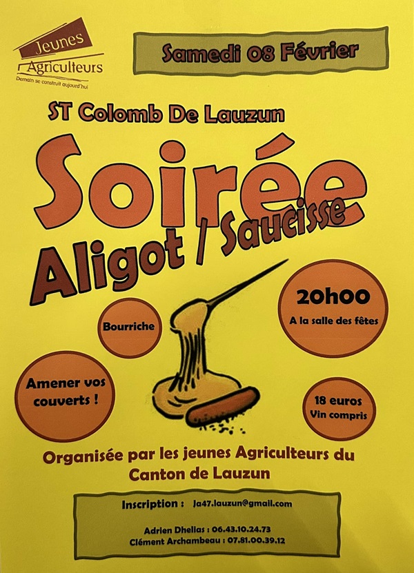 Soirée Aligot/saucisse