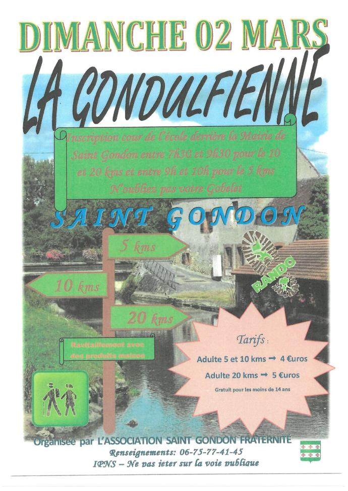 Randonnée pédestre La Gondulfienne