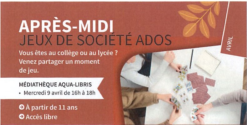 Après-Midi jeux de société ados