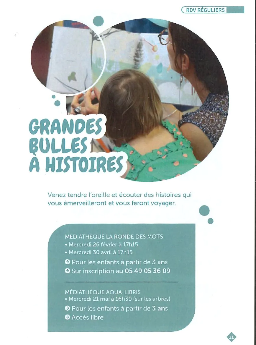 Grandes bulles à histoires