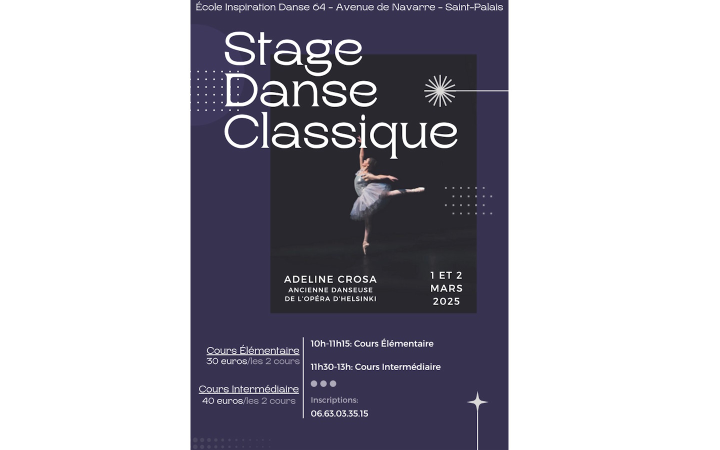 Stage de danse classique