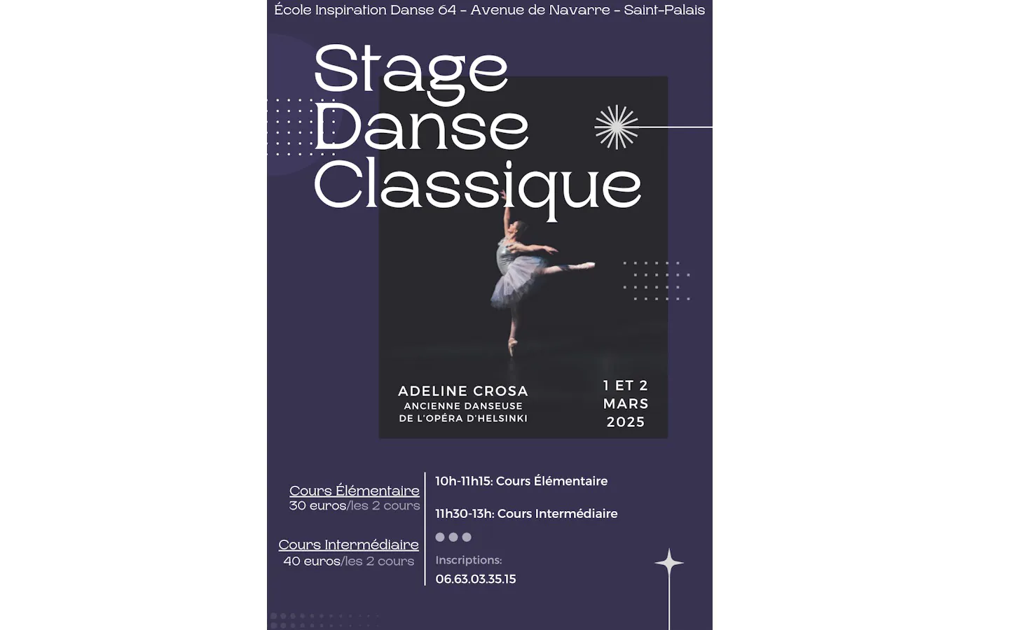 Stage de danse classique