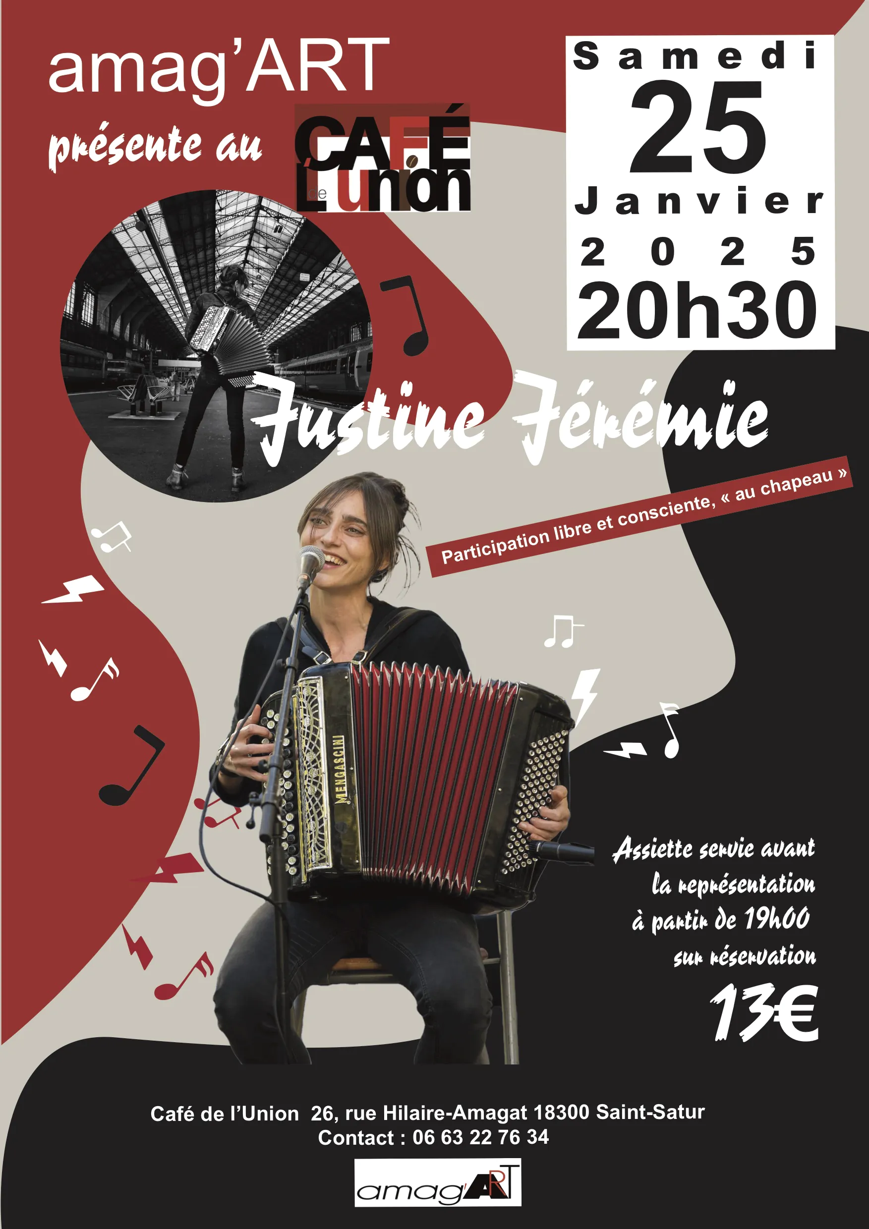 Concert avec Justine Jérémie