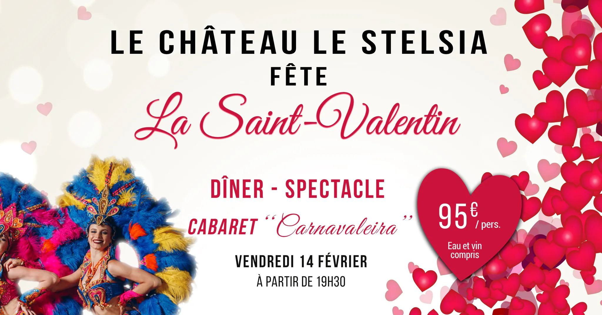 Dîner-spectacle spécial Saint-Valentin