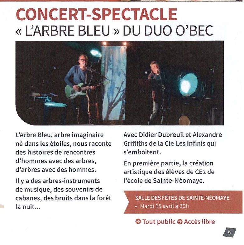 Concert -Spectacle " L'arbre bleu"