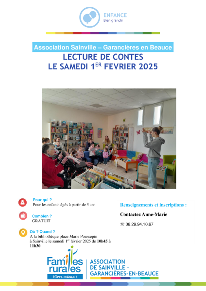 Lecture de contes jeune public