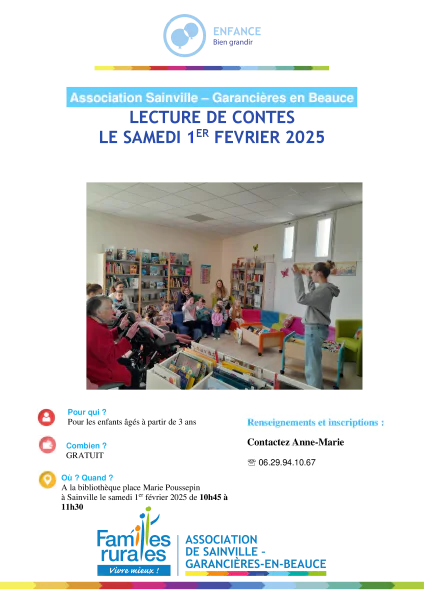 Lecture de contes jeune public