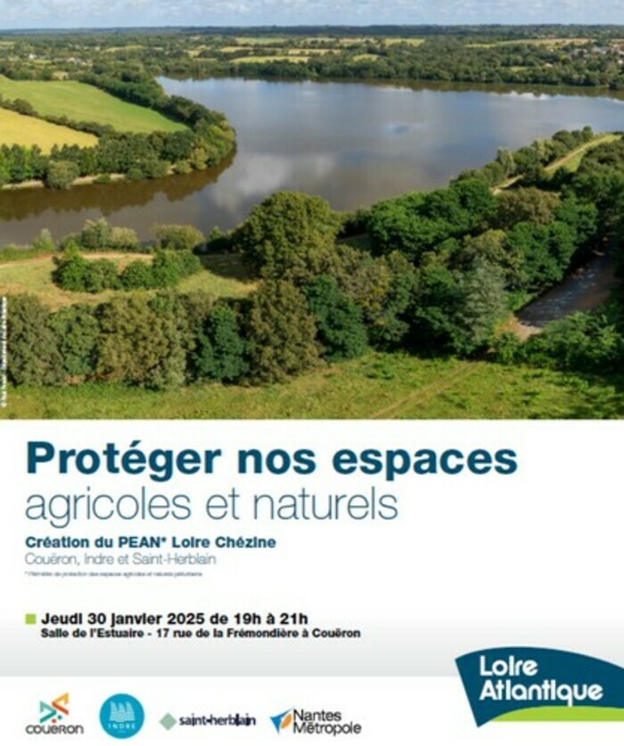 Création du Pean (périmètre de protection des espaces agricoles et naturels périurbains) Loire Chézine - Réunion publique Salle l'Estuaire