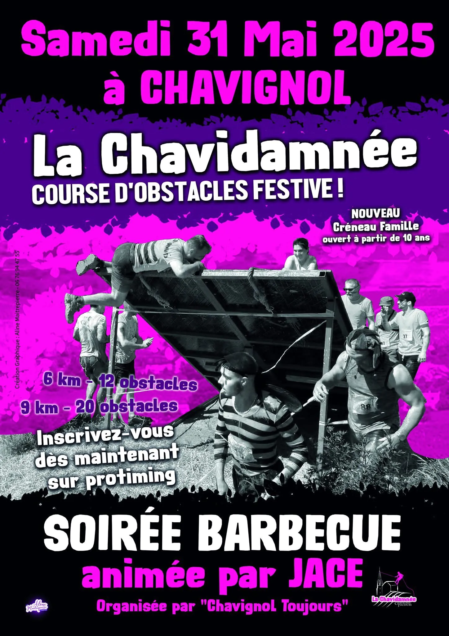 Chavidamnée courses d'obstacles festive