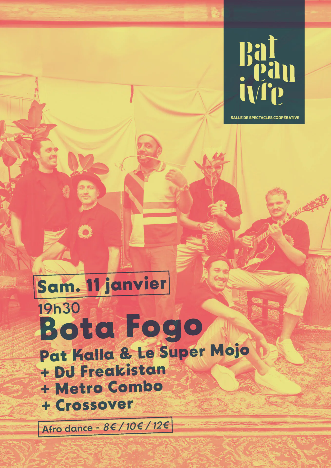 Bota Fogo Pat Kalla + DJ Freakistan + Metro Combo