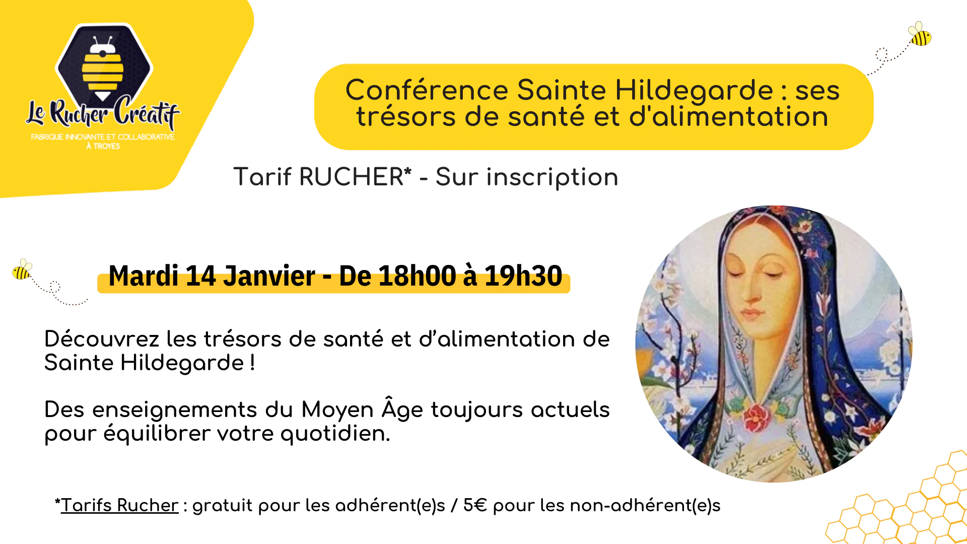 Conférence Sainte Hildegarde ses trésors de santé et d'alimentation