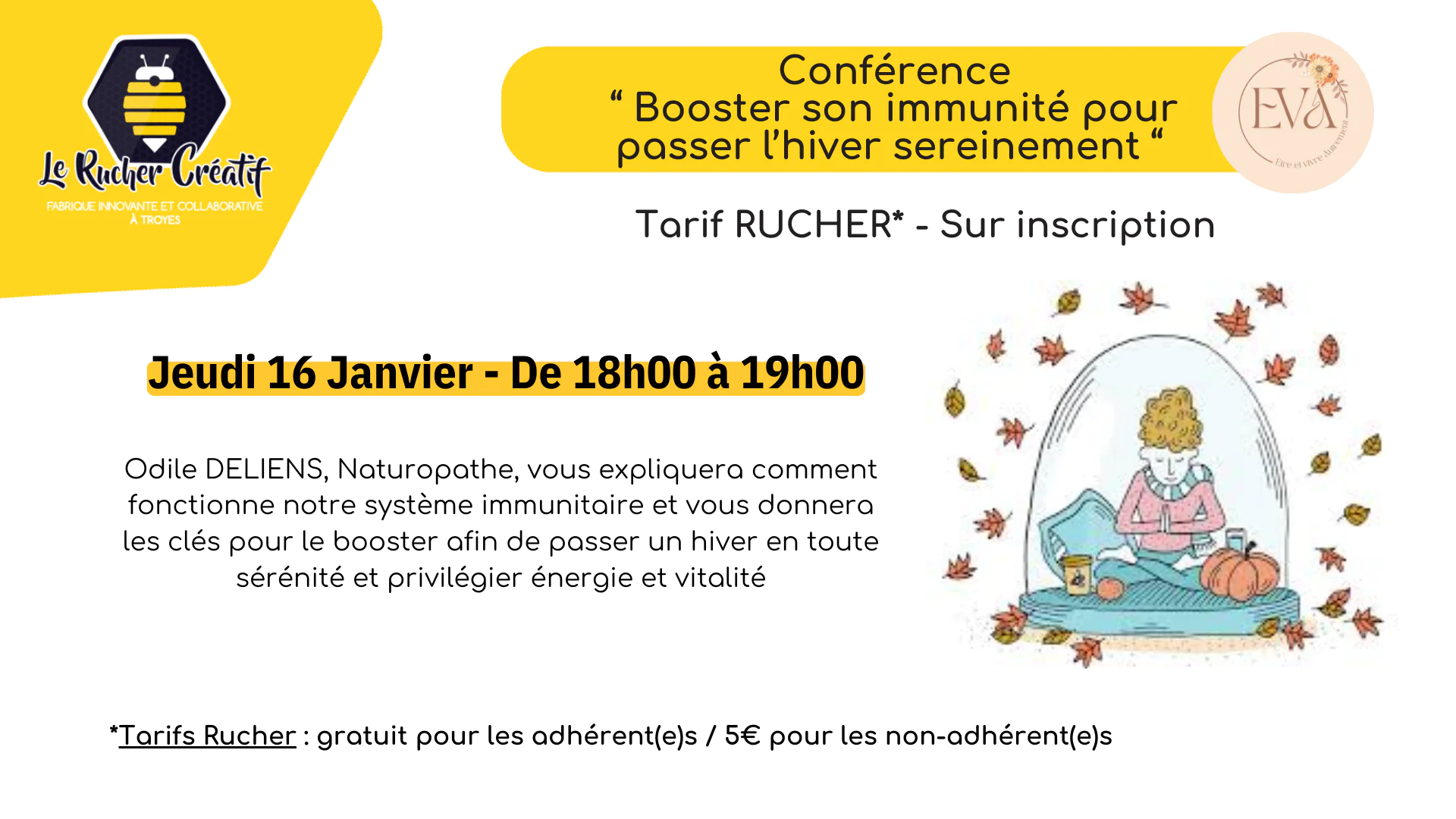 Conférence “ Booster son immunité pour passer l’hiver sereinement “