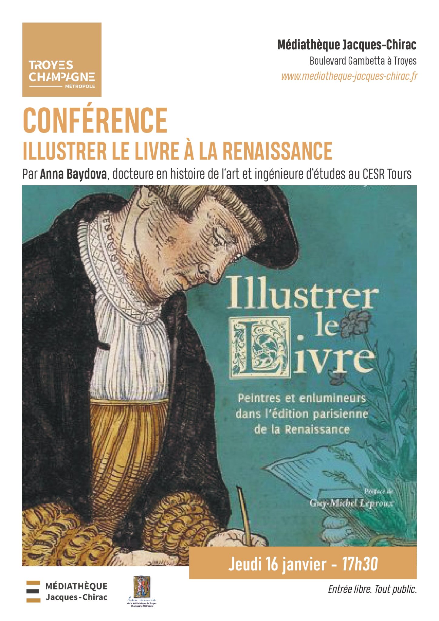 Conférence Illustrer le livre à la renaissance