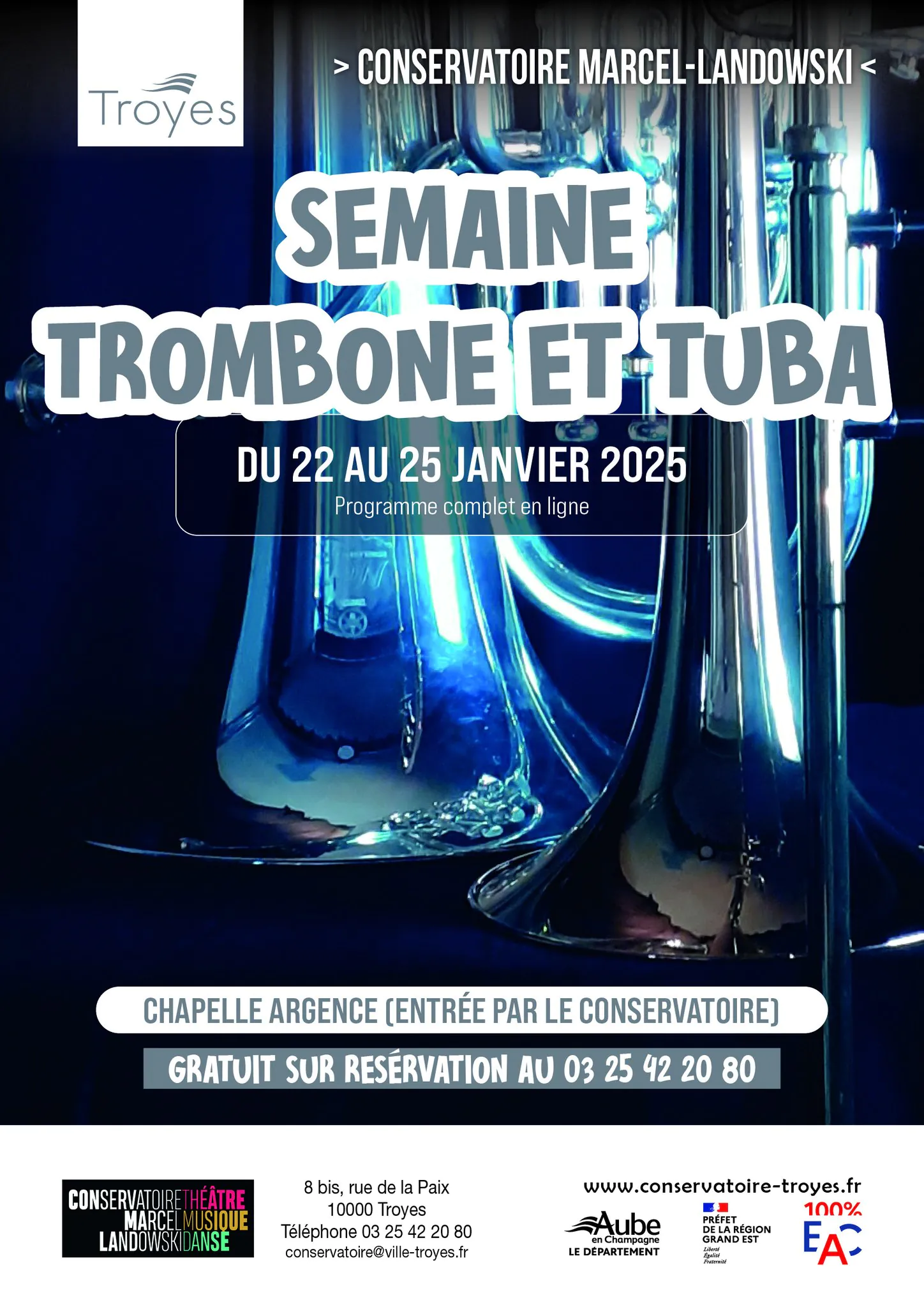 Semaine trombone et tuba – Concert avec les cordes de l’orchestre symphonique