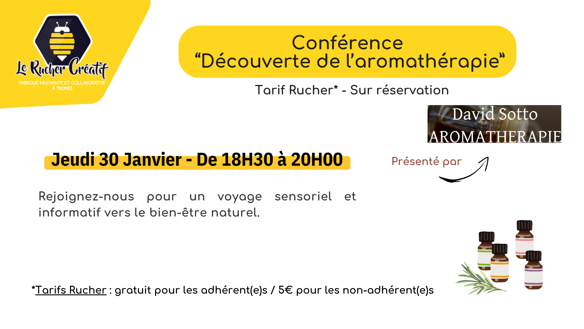 Conférence "Découverte de l'aromathérapie"