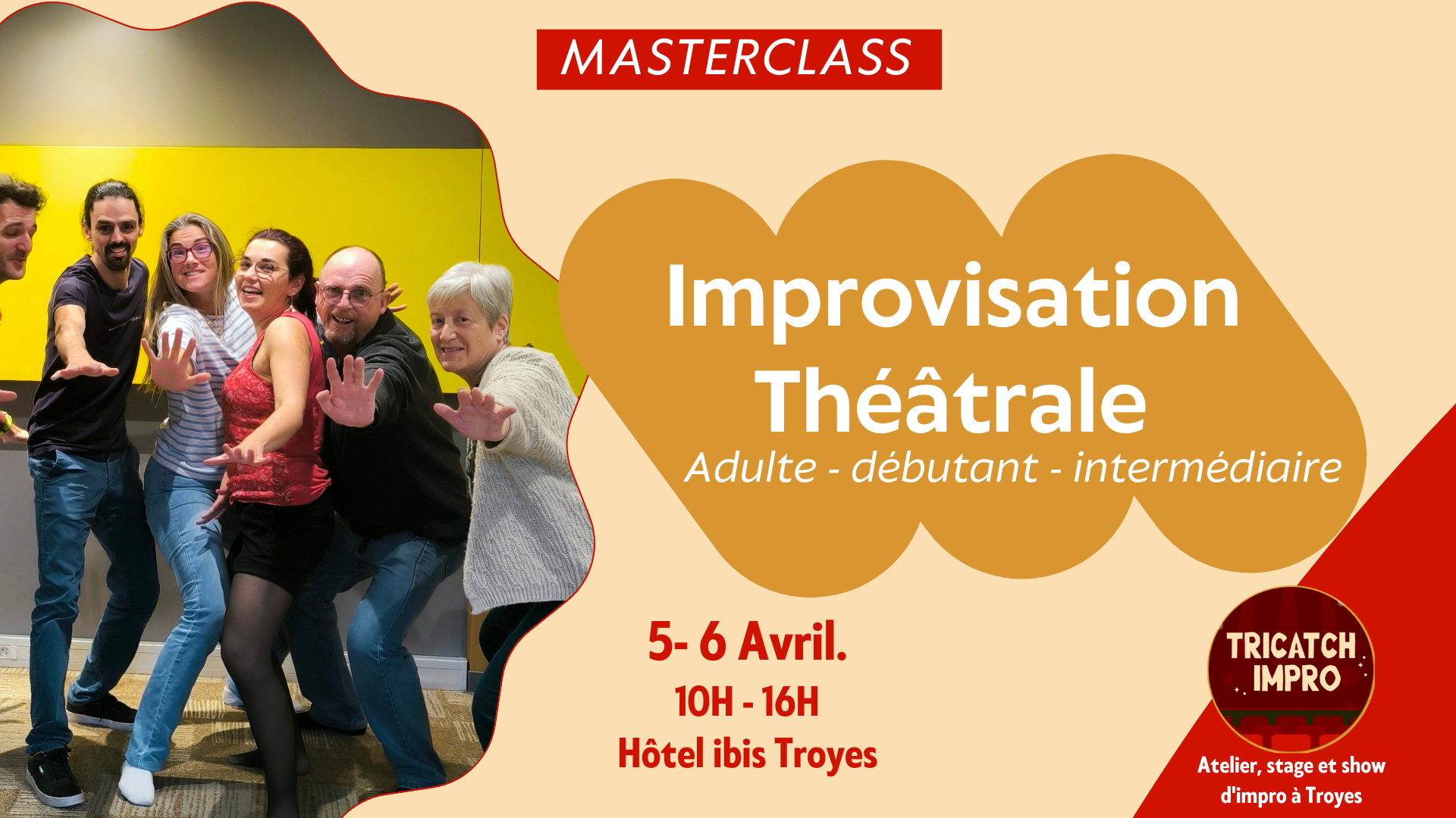 Masterclass le stage Improvisation Théâtrale