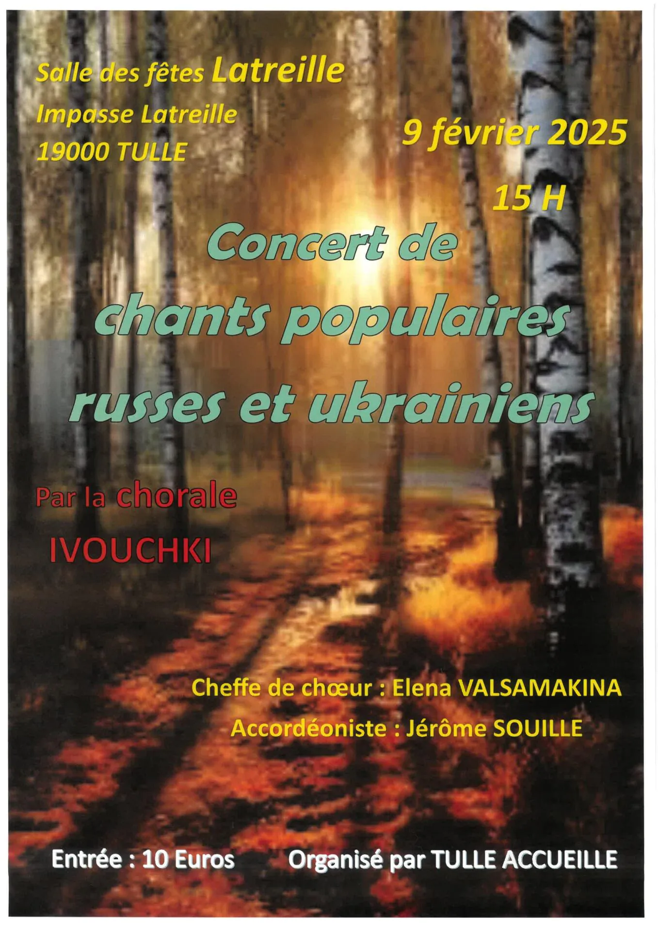 Concert de chants populaires russes et ukrainiens