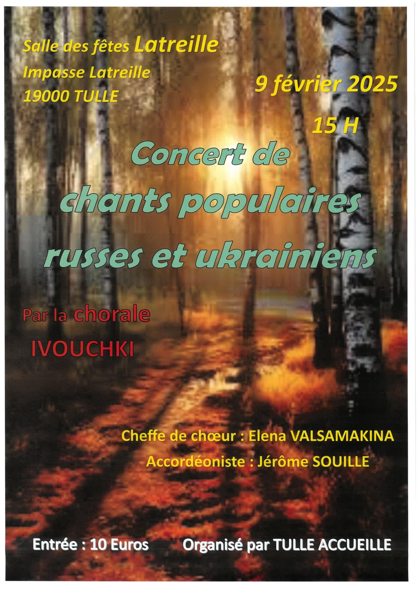 Concert de chants populaires russes et ukrainiens