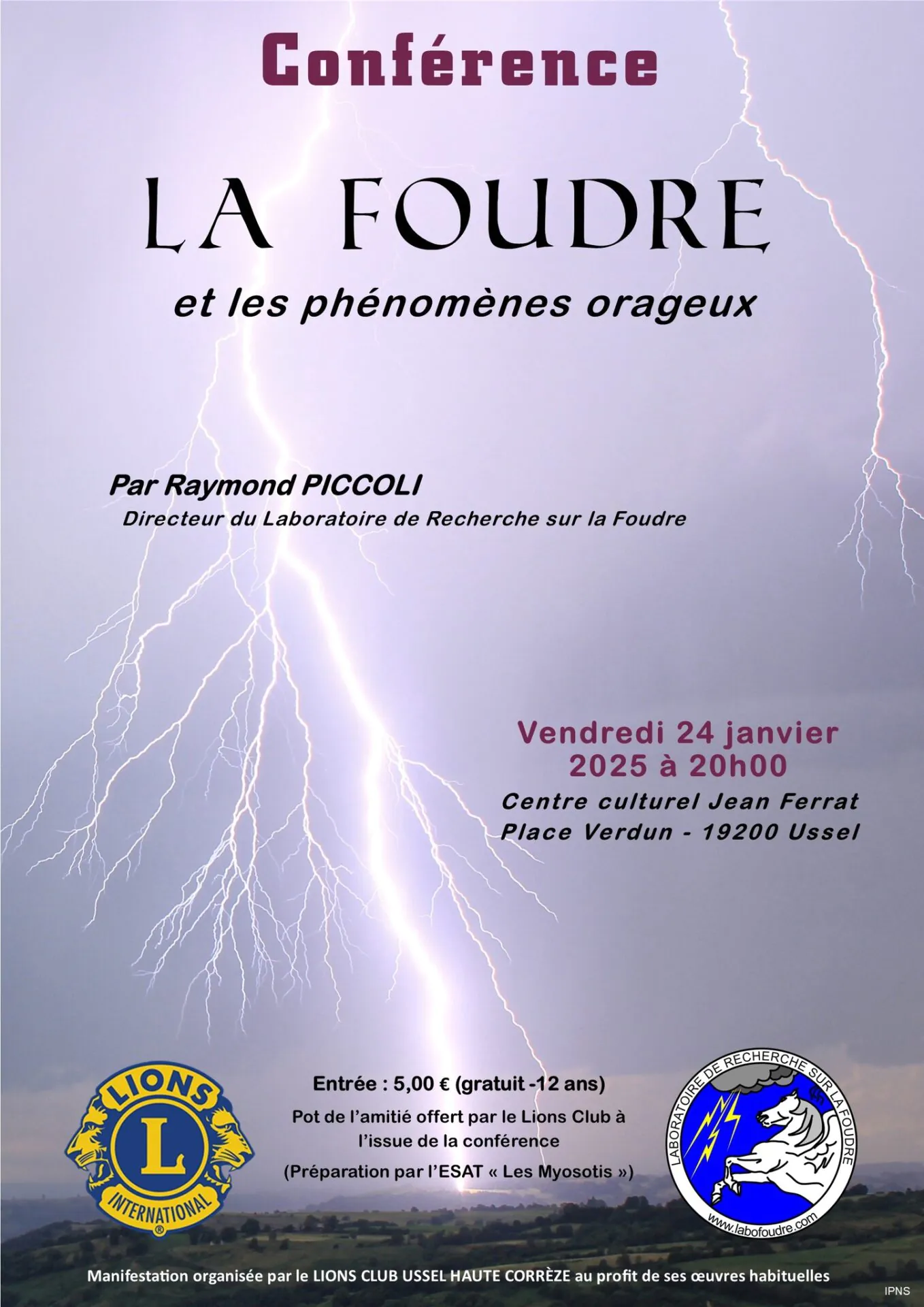 Conférence "La foudre et les phénomènes orageux"