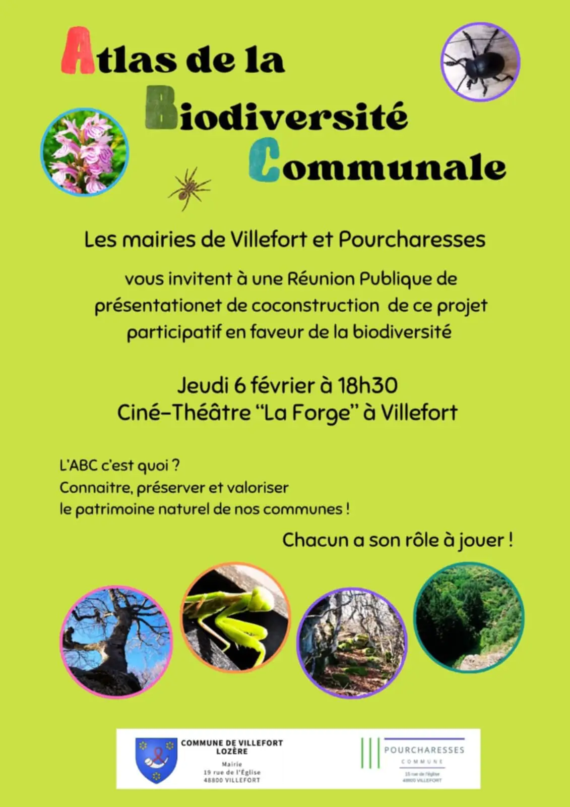 RÉUNION PUBLIQUE ATLAS DE LA BIODIVERSITÉ COMMUNALE