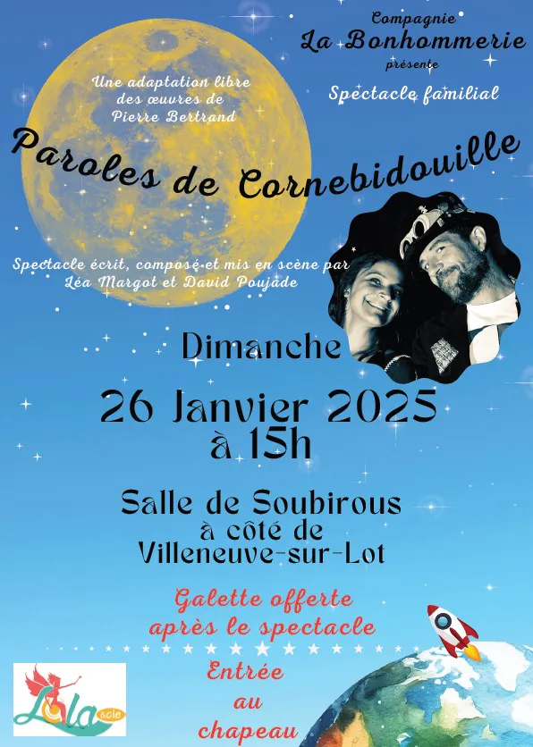 Spectacle Paroles de Cornebidouille