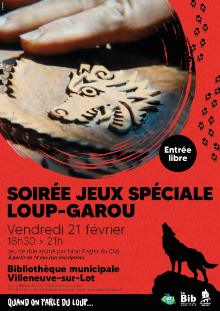 Quand on parle du loup Soirée jeux spéciale Loup-Garou