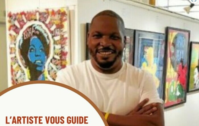 Visite guidée avec Fred Ebami Galerie d'art Le Comoedia Brest