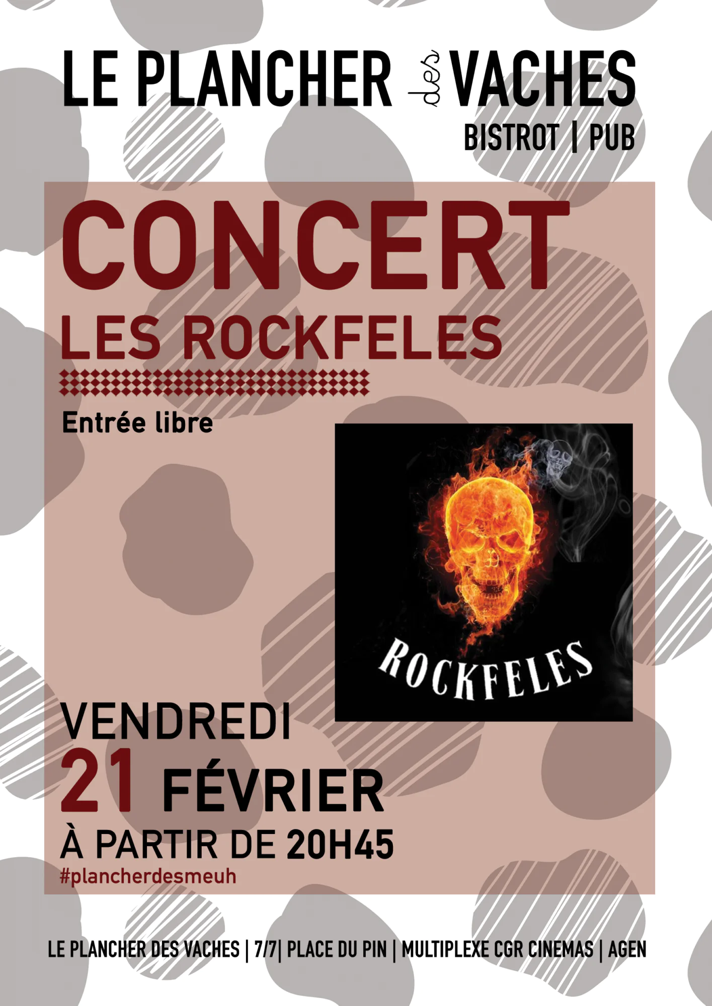 Concert rock Les Rockfélés